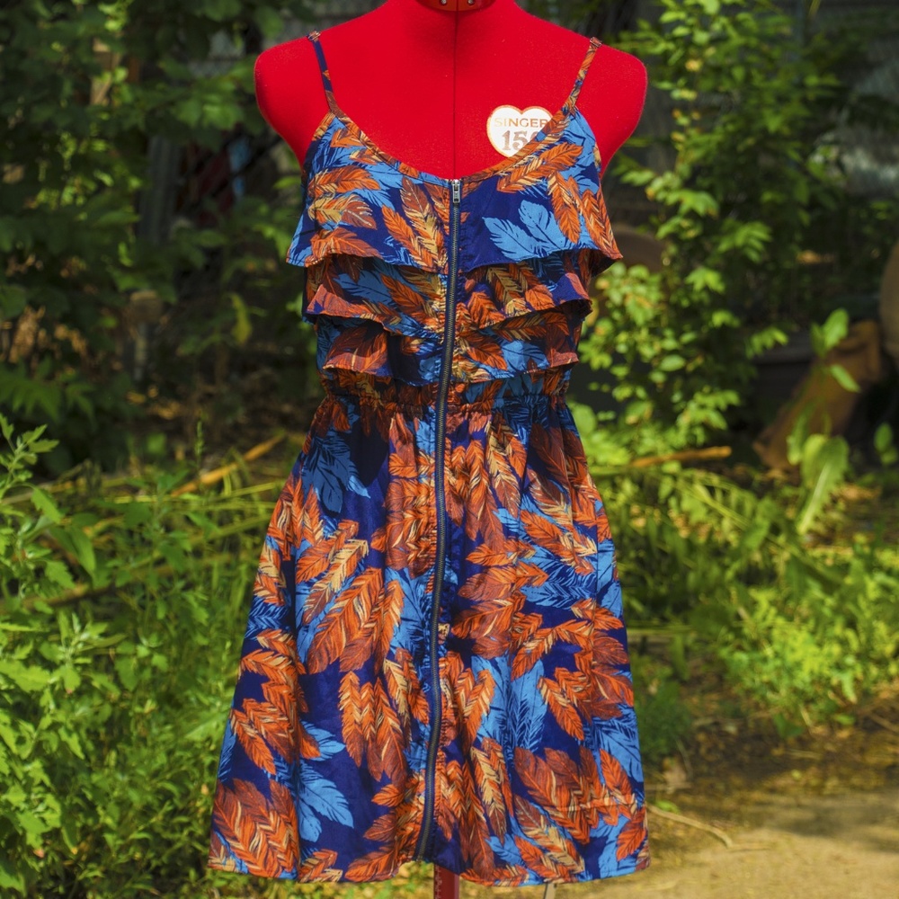 Frilly feather sundress